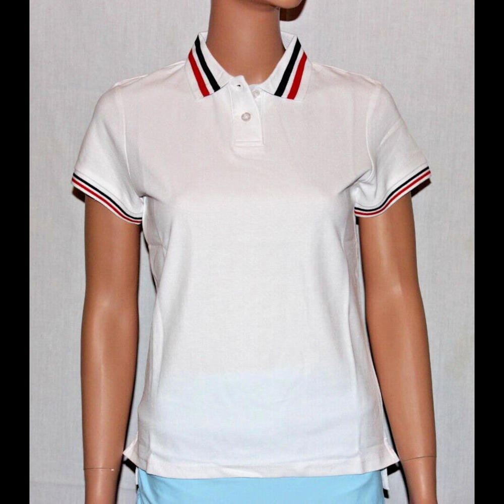 MOVETES WOMENS PHOENIX POLO SHIRT – WHITE - SHORT SLEEVE – SIZE XS S M L XL